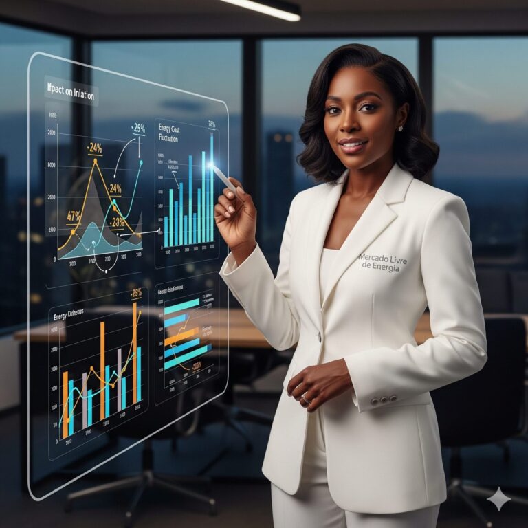 impacto da inflação e energia sendo explicado por alguem do mercado livre de energia