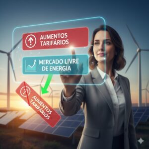 UMA IMAGEM QUE REPRESENTA QUE NA ESCOLHA CERTA O AUMENTO TARIFARIO CAI